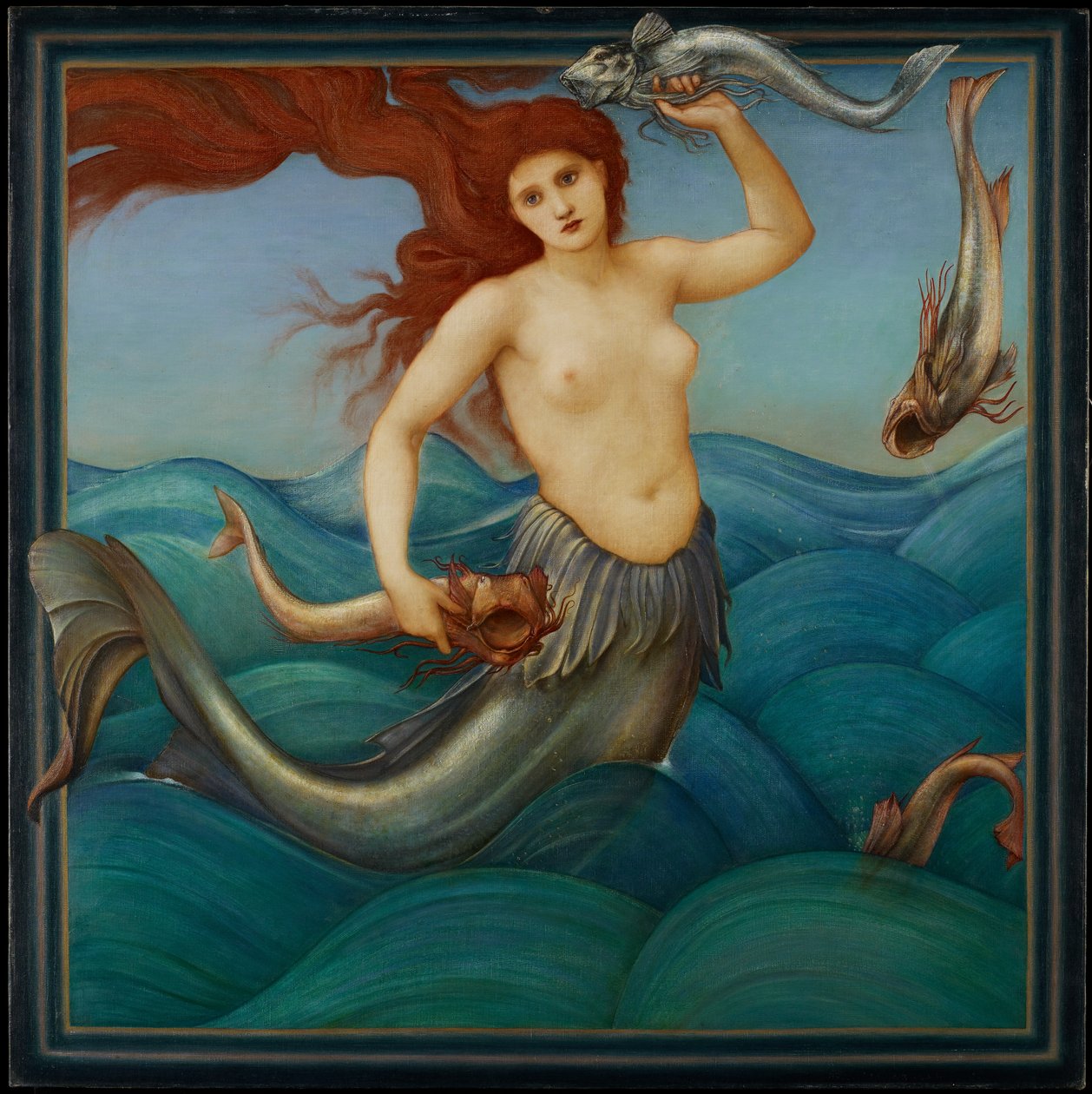 Egy tengeri nimfa, 1881 alkotó: Edward Burne Jones