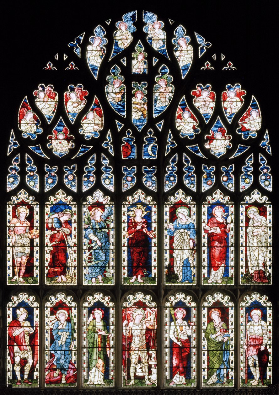 Ashton Under Lyne, Albion Congregational Church, Morris & Co., Edward Burne-Jones, Hope, 1893 alkotó: Edward Burne Jones