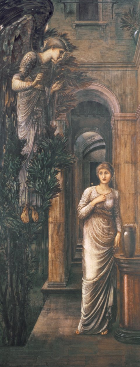 Angyali üdvözlet, 1887 alkotó: Edward Burne Jones