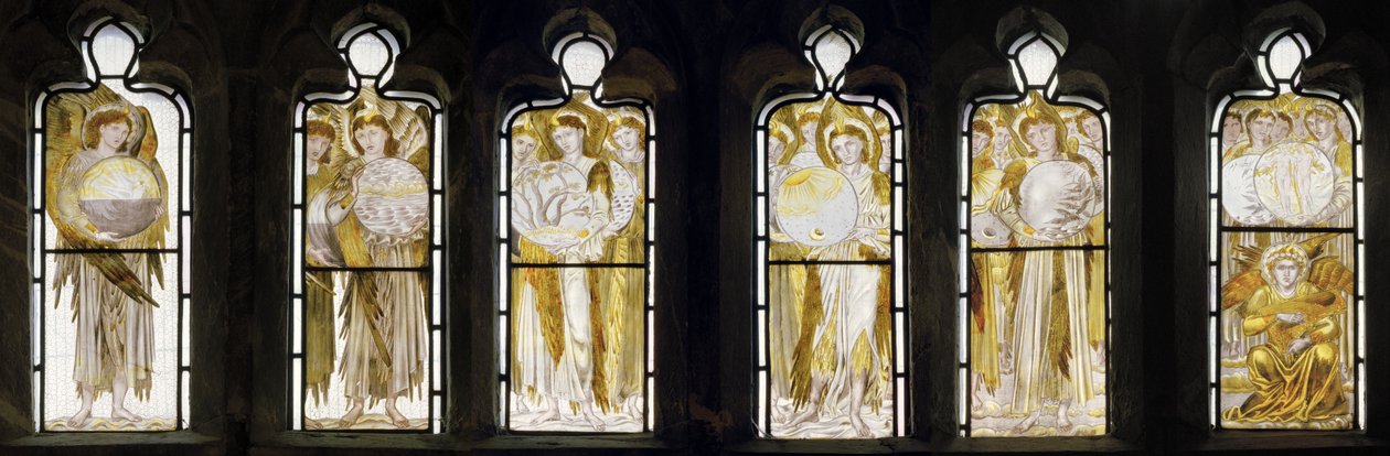A teremtés napjai, Nyugati ablak, 1870 alkotó: Edward Burne Jones