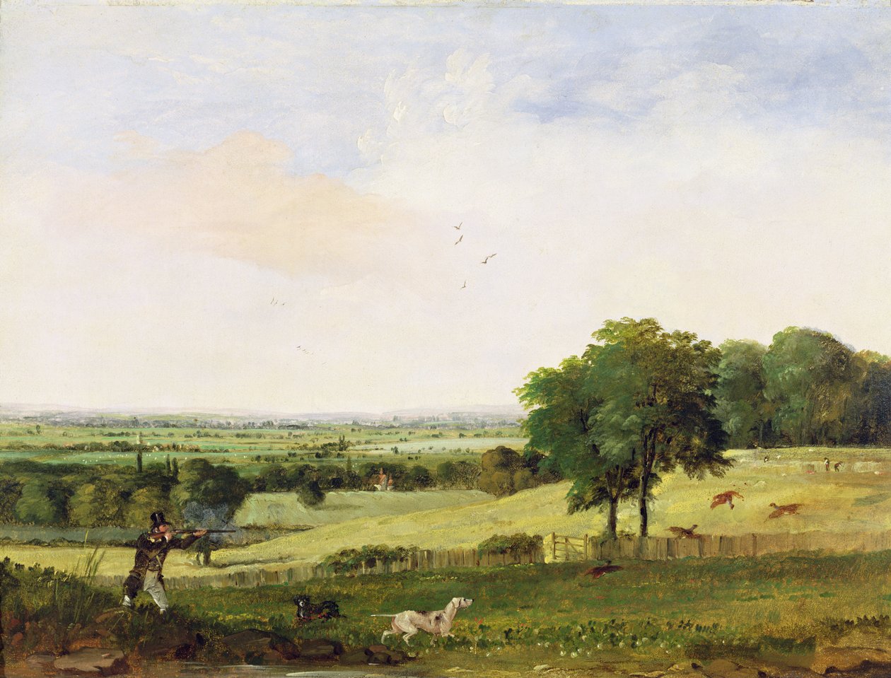 Partridge Shooting (olaj malomdeszkán) alkotó: Edward Duncan