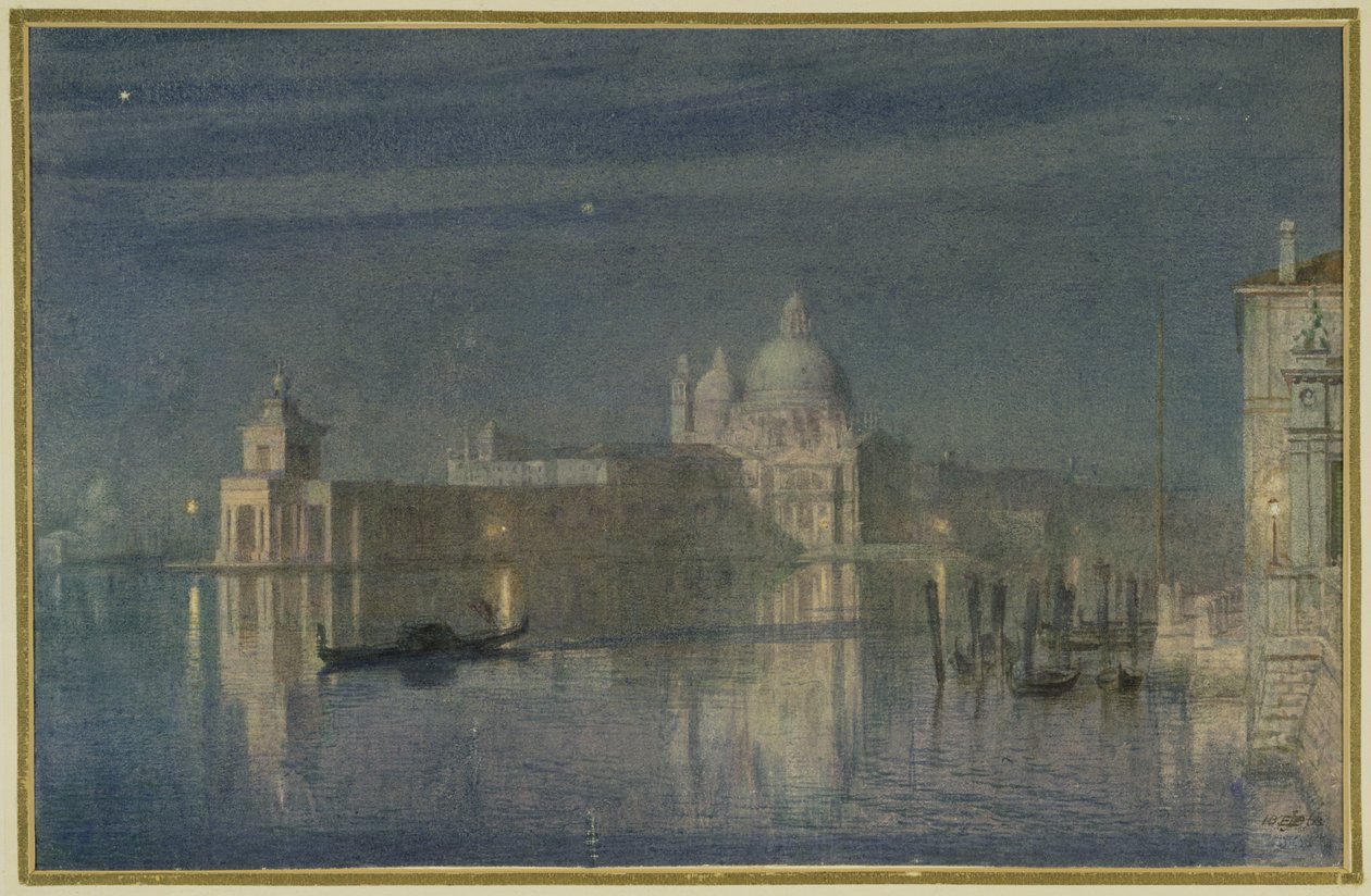 Santa Maria Della Salute, Velence, Holdfény, 1863 alkotó: Edward John Poynter