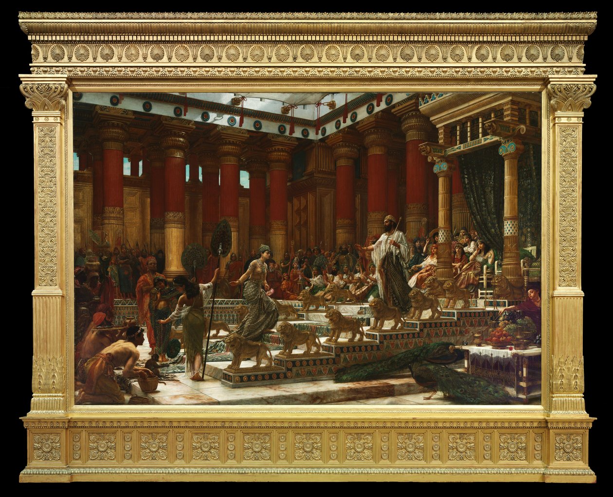 Sába királynőjének látogatása Salamon királynál alkotó: Edward John Poynter