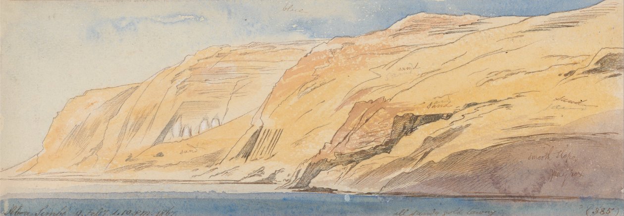 Abu Simbel, 1867. február 9, 13-10 (385) alkotó: Edward Lear