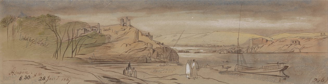 Asszuán alkotó: Edward Lear