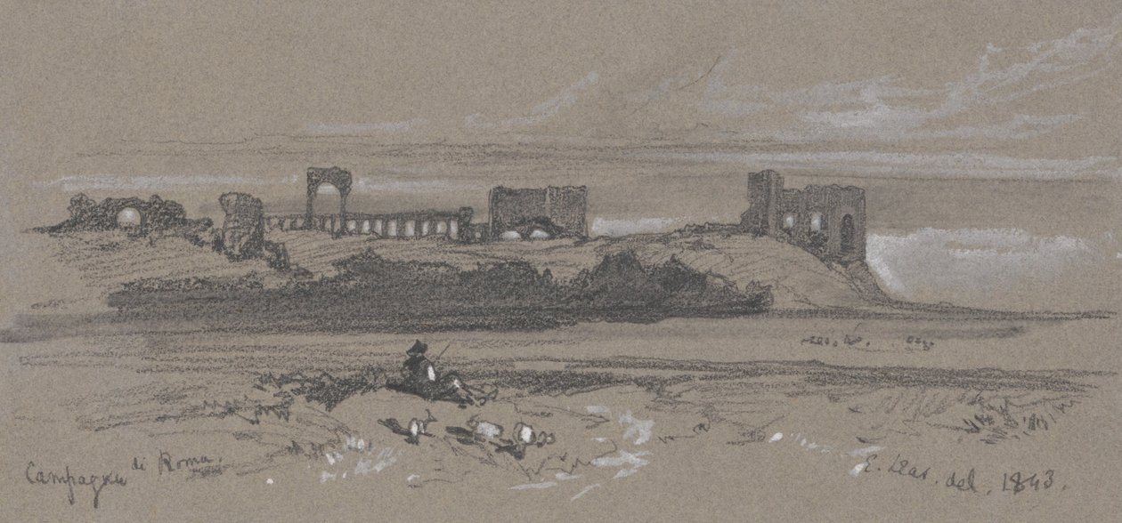 Róma vidéke alkotó: Edward Lear