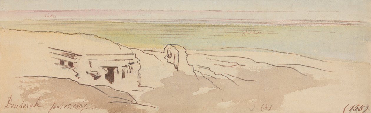 Dendera, 1867. január 15. (155) alkotó: Edward Lear