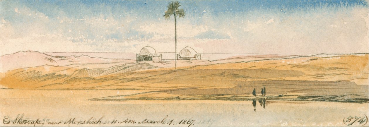 Shurfa, Mensahih közelében alkotó: Edward Lear