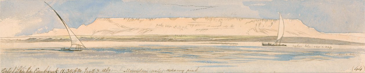 A Mubarak sejk -hegy alkotó: Edward Lear