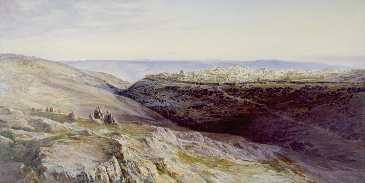 Jeruzsálem, 1865 alkotó: Edward Lear