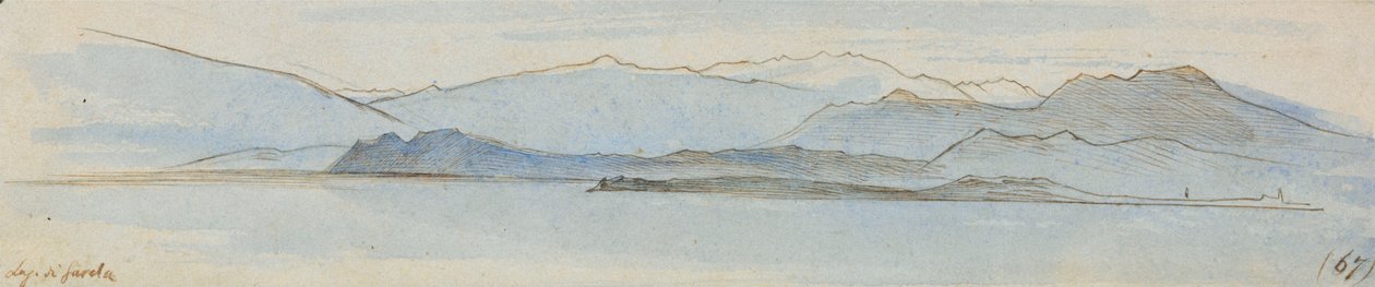 Garda -tó alkotó: Edward Lear