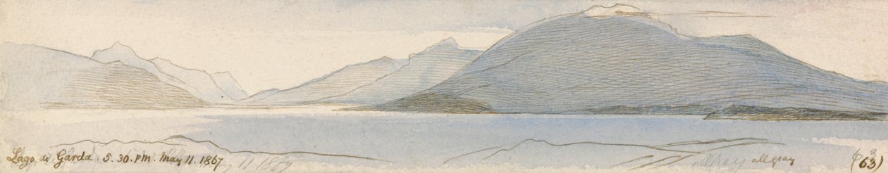 Garda -tó alkotó: Edward Lear