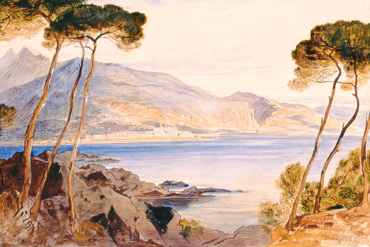 Menton, 1865 alkotó: Edward Lear