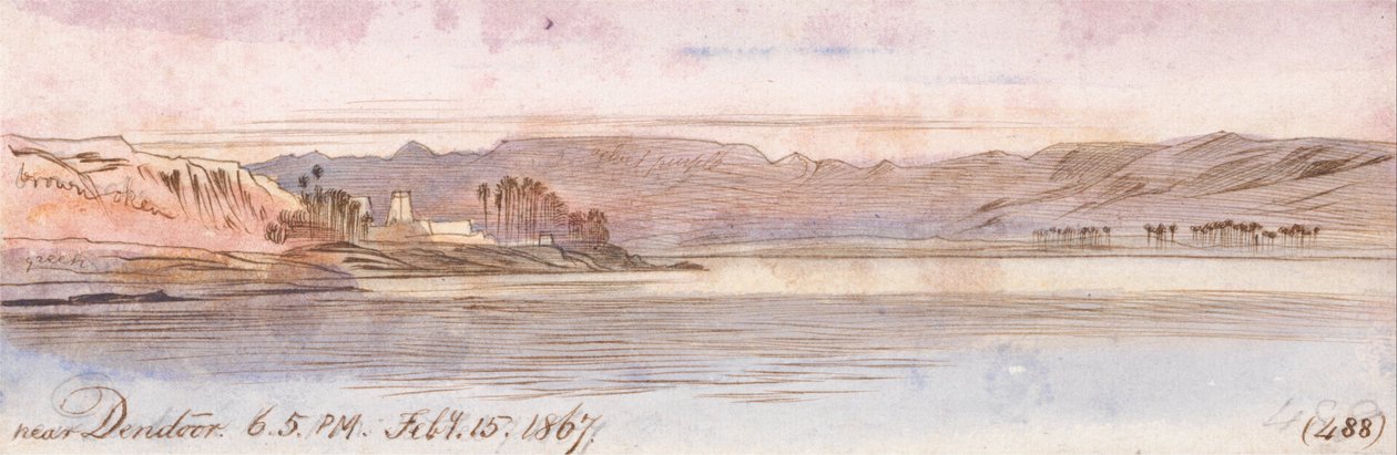 Dendour közelében alkotó: Edward Lear