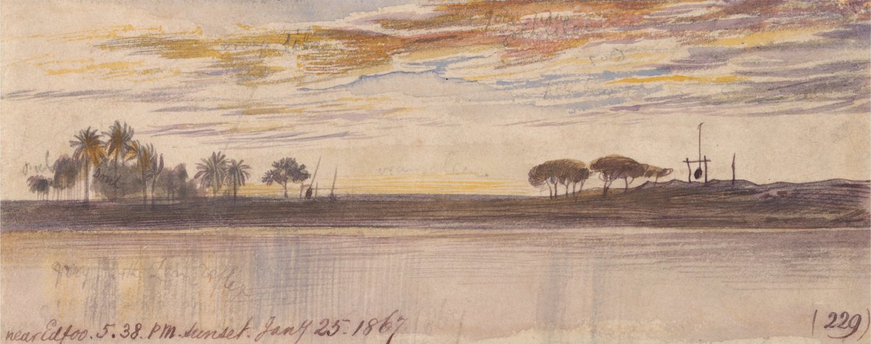 Edfu közelében alkotó: Edward Lear