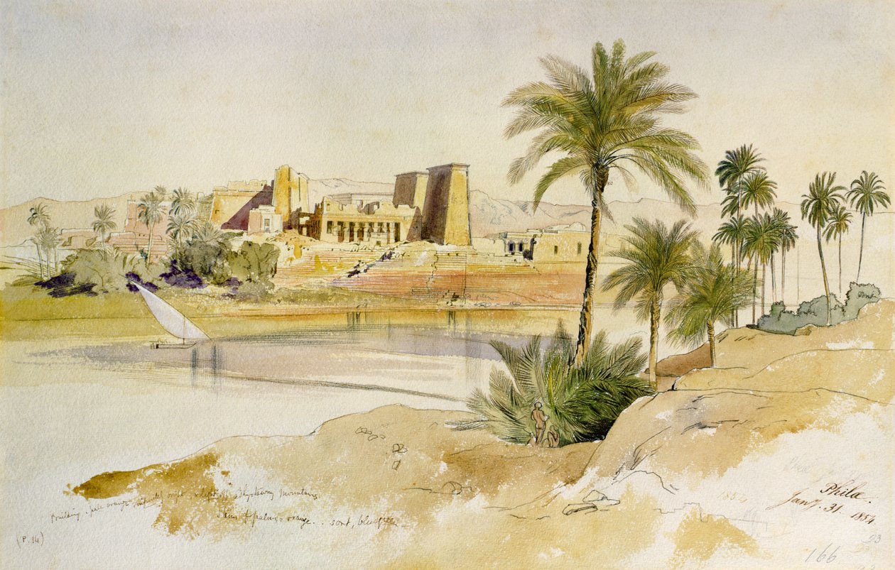 Philae alkotó: Edward Lear