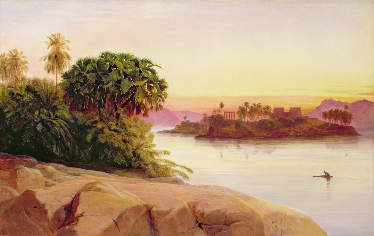 Philae, Egyiptom alkotó: Edward Lear