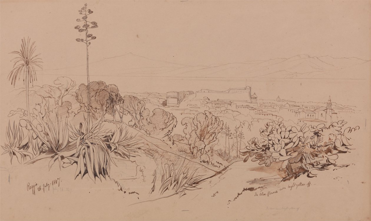 Reggio, 1847. július 26 alkotó: Edward Lear