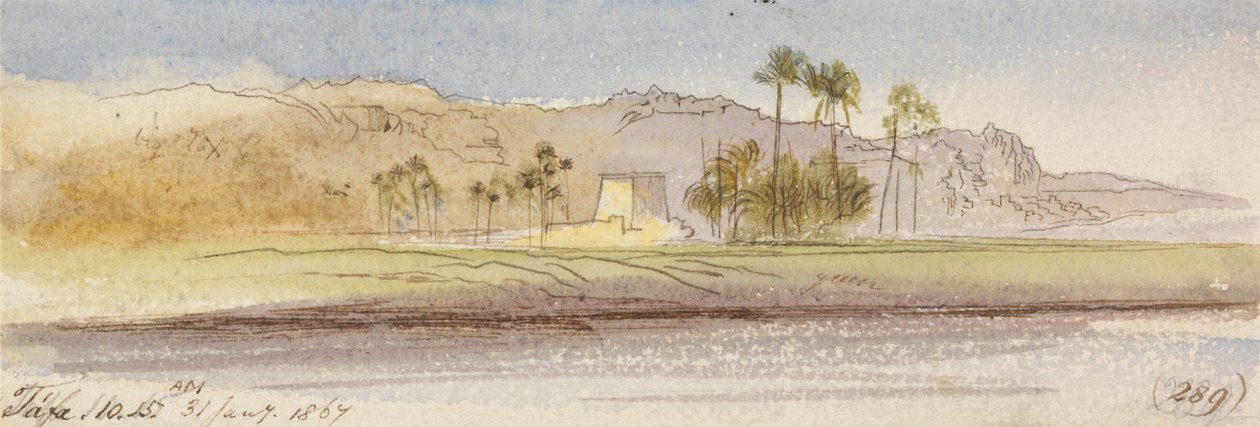 Tafa, 1867. január 31., 10-15 óra (289) alkotó: Edward Lear