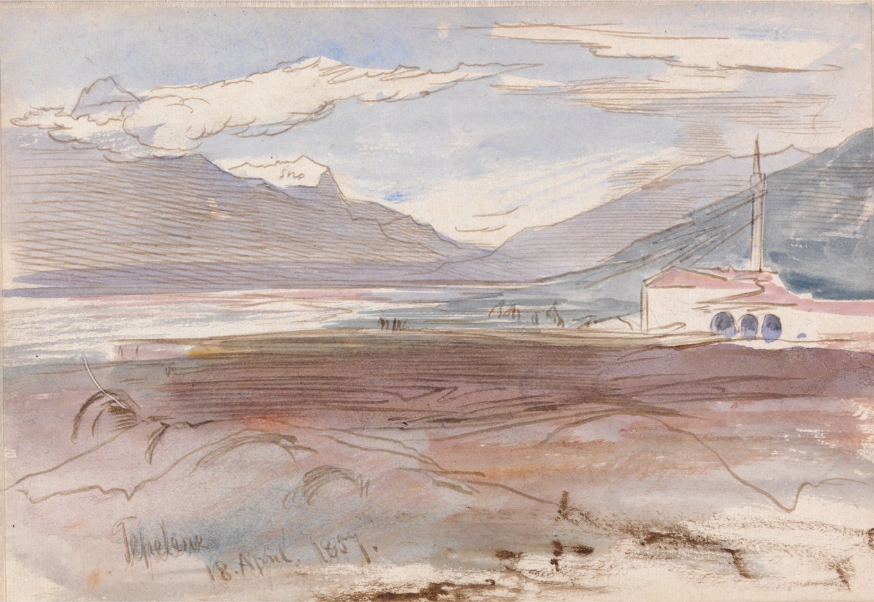 Tepelene, 1857. április 18 alkotó: Edward Lear