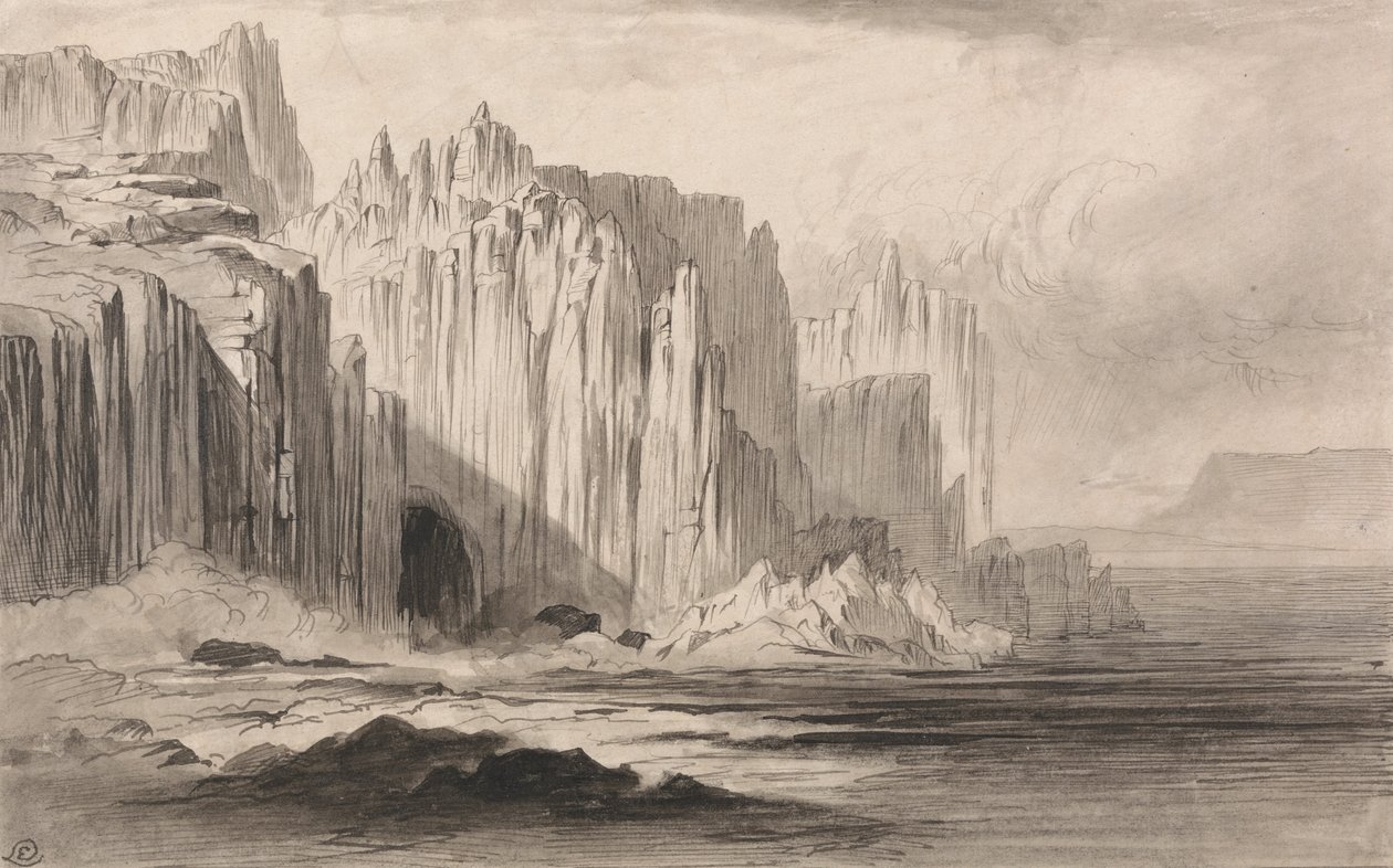 A Capo Sant Angelo, Amalfi alkotó: Edward Lear