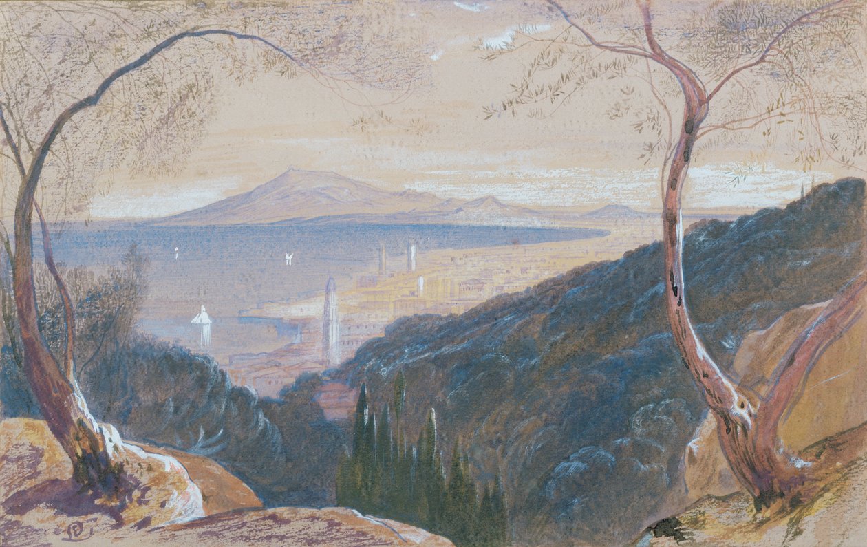 Zante szigete, Görögország (wc és testszín) alkotó: Edward Lear