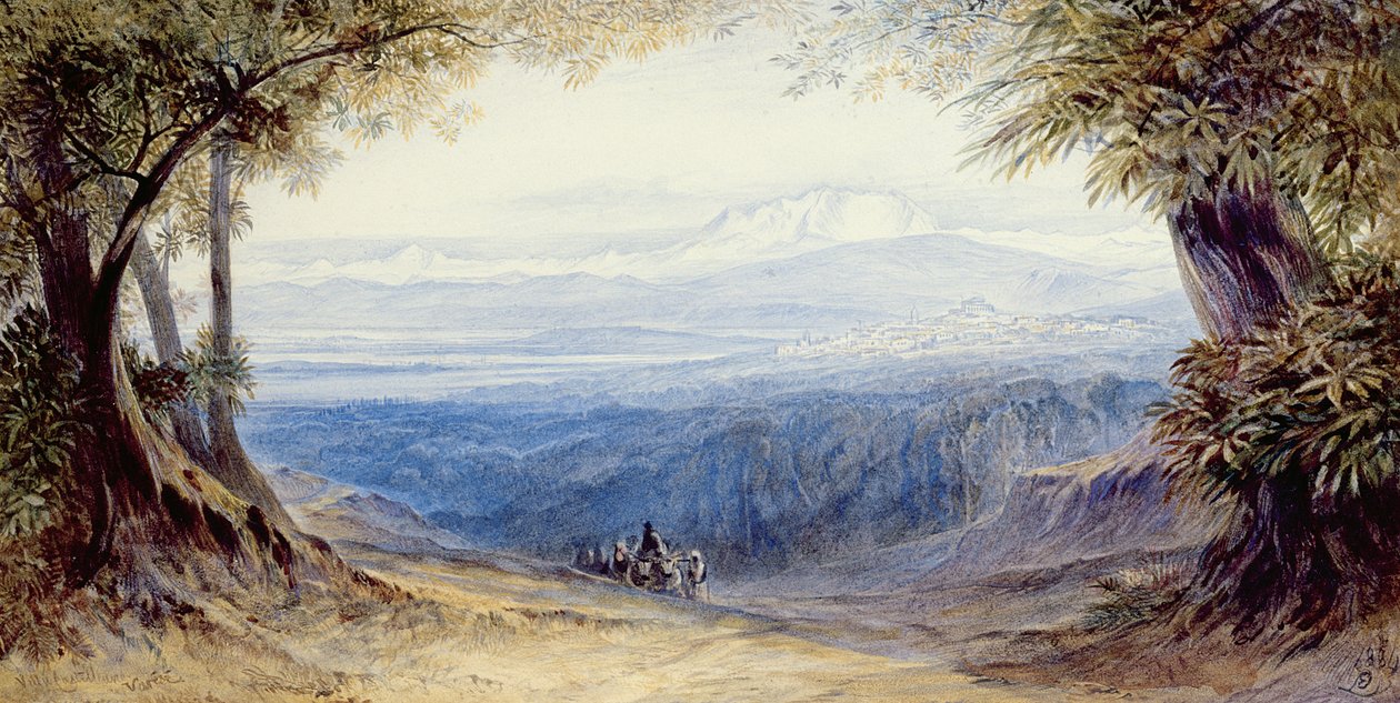 Villa Castellane, Varese, 1884 alkotó: Edward Lear