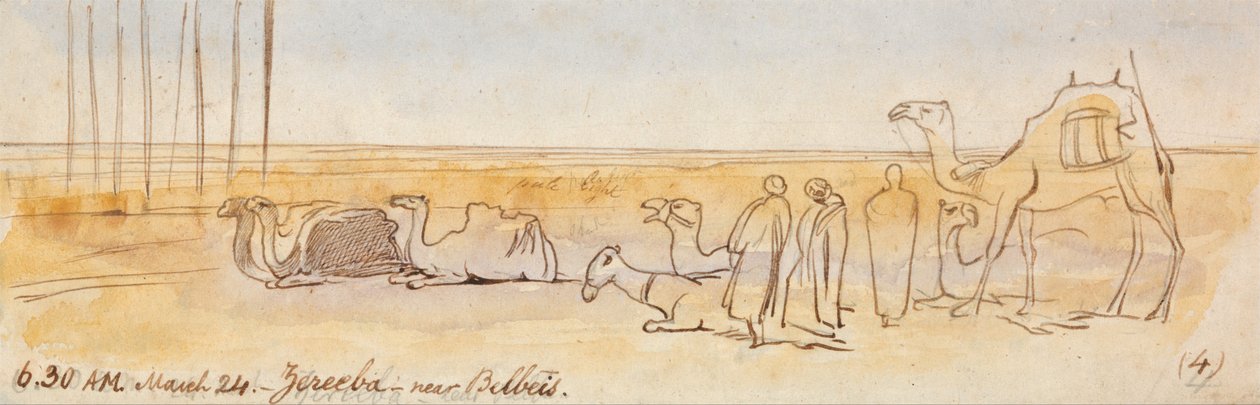 Zereeba, Belbeis közelében alkotó: Edward Lear