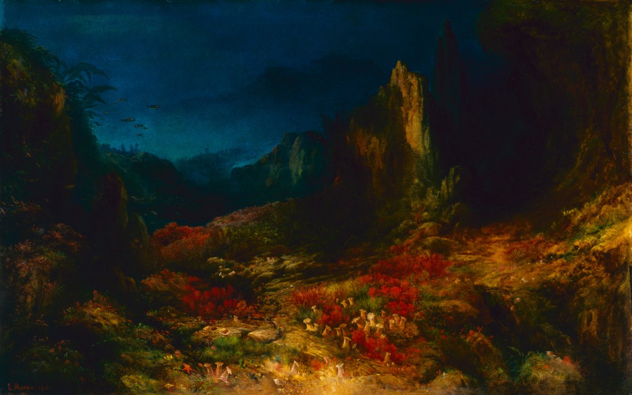 A völgy a tengeren alkotó: Edward Moran