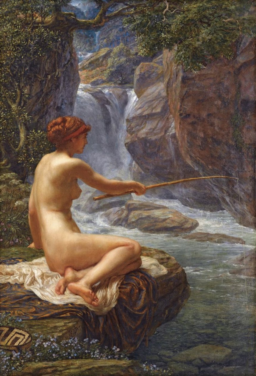 Egy pataki nimfa alkotó: Edward John Poynter