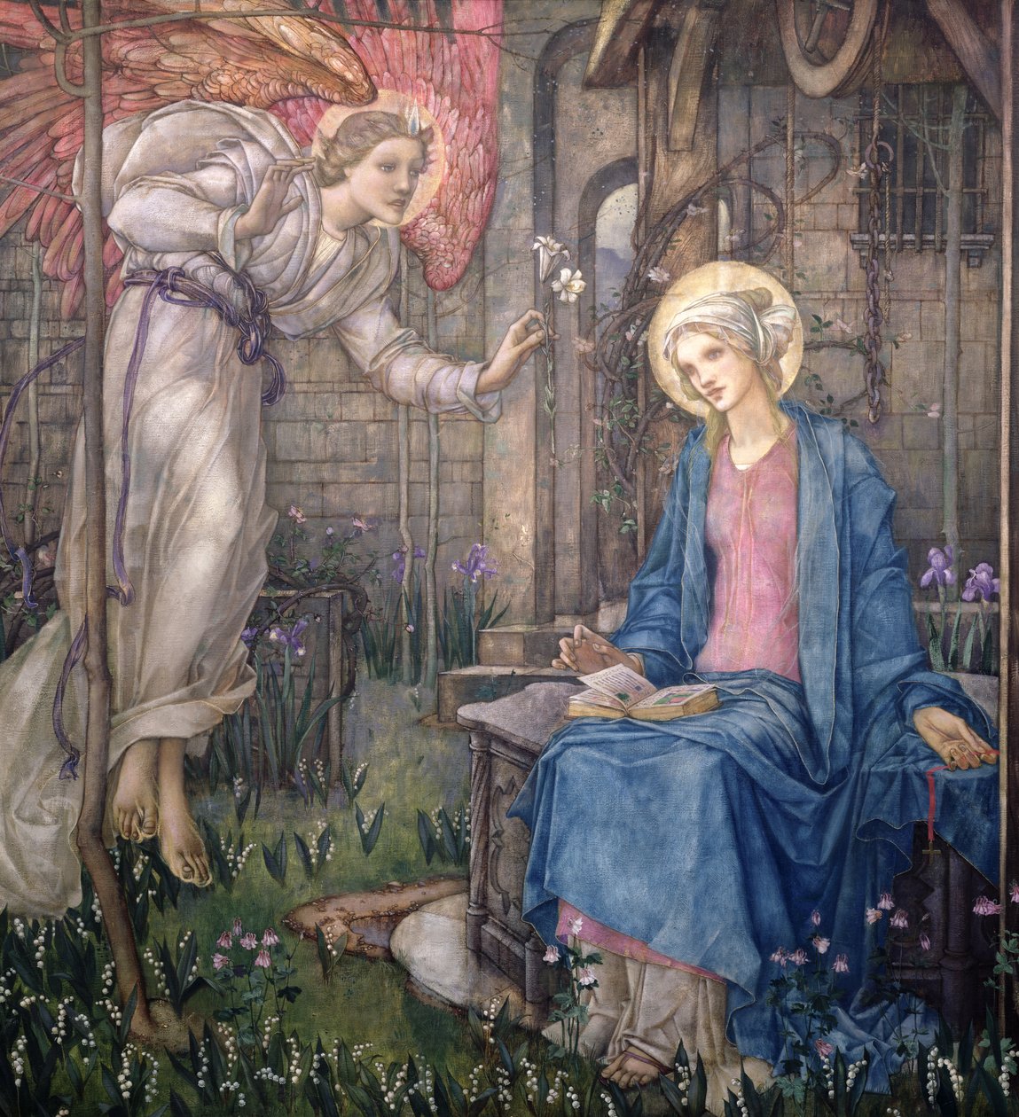 Angyali üdvözlet (olaj) alkotó: Edward Reginald Frampton