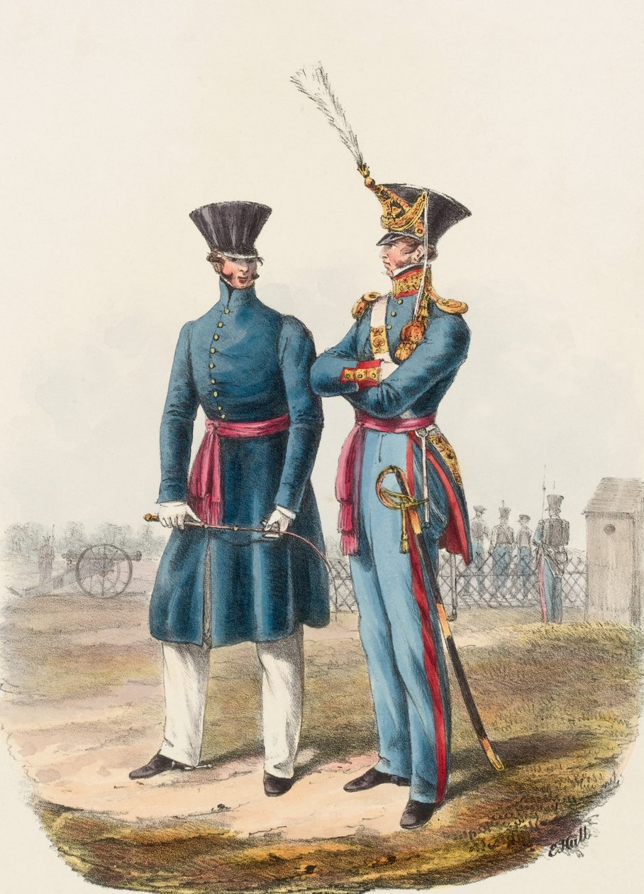 Királyi tüzértisztek alkotó: Edward (after) Hull