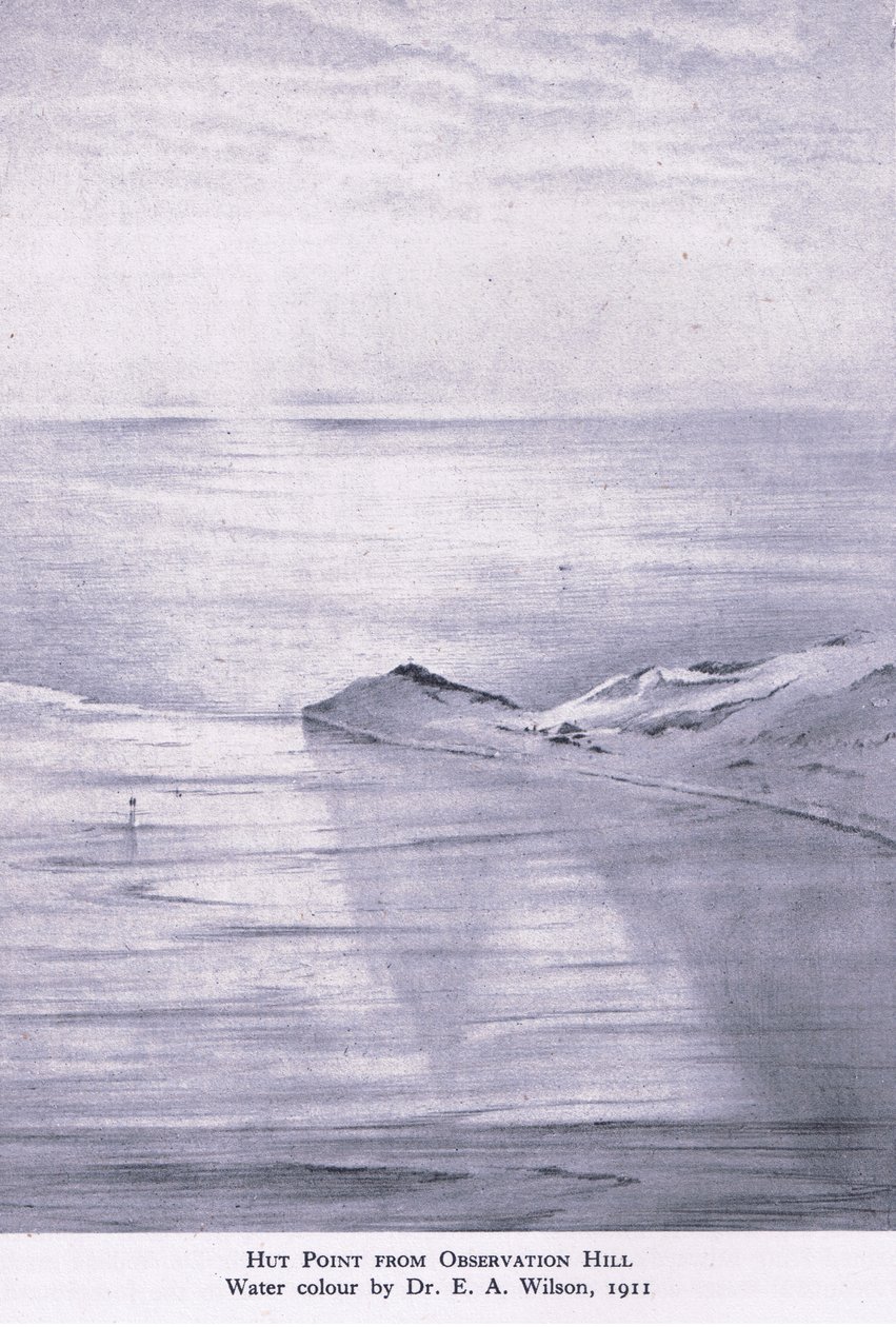 Hut Point az Observation Hillről alkotó: Edward Adrian Wilson