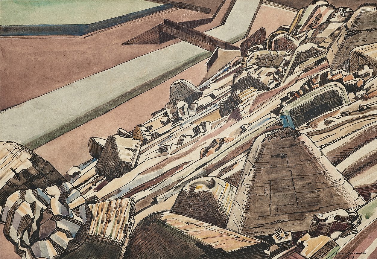 Merőkanál Salak Kerek Tölgy II alkotó: Edward Alexander Wadsworth