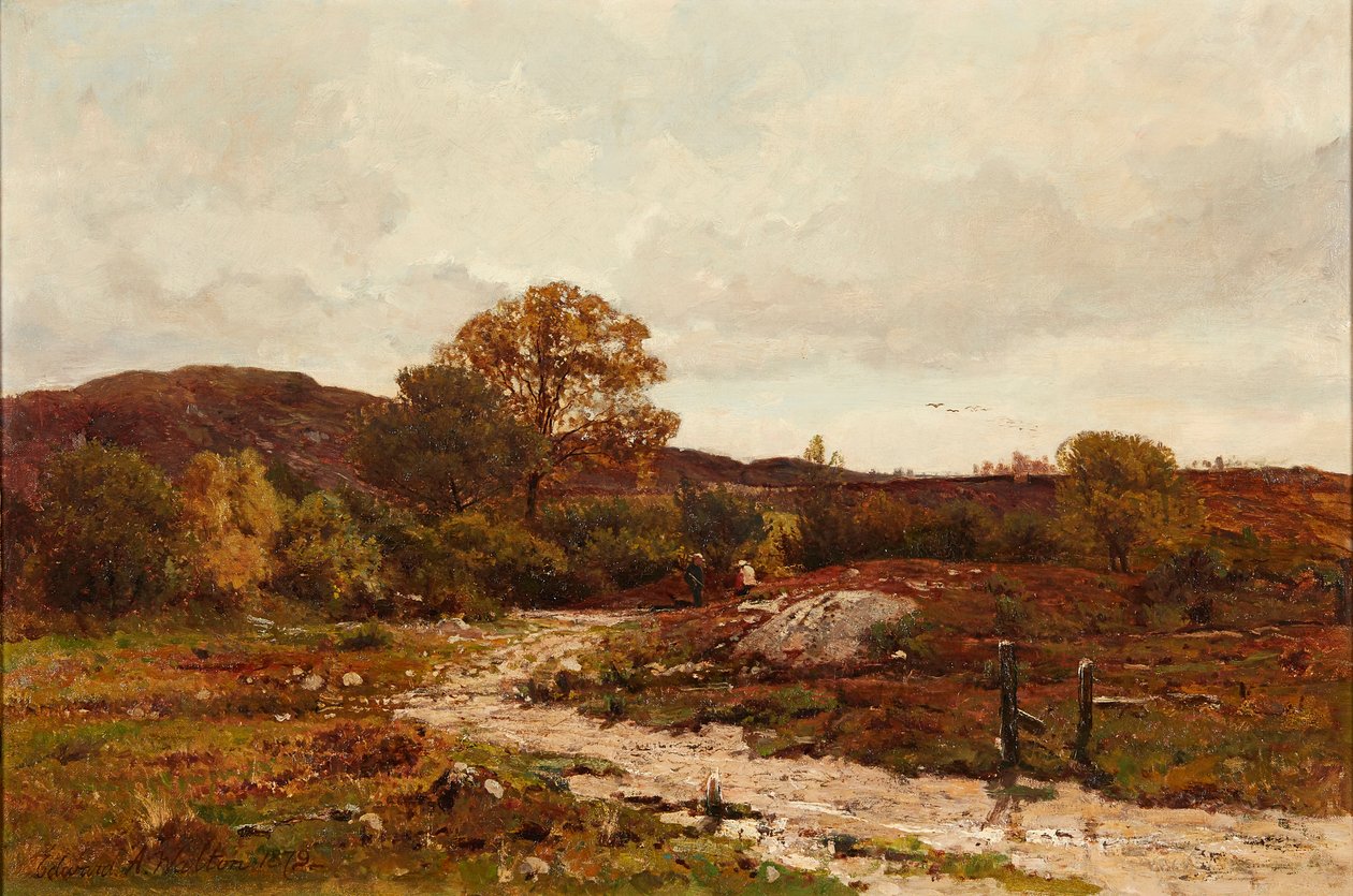 Moorland táj (olaj, vászon) alkotó: Edward Arthur Walton
