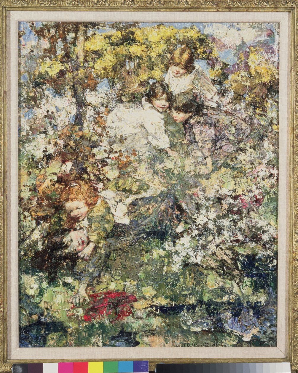 Az erdőben alkotó: Edward Atkinson Hornel