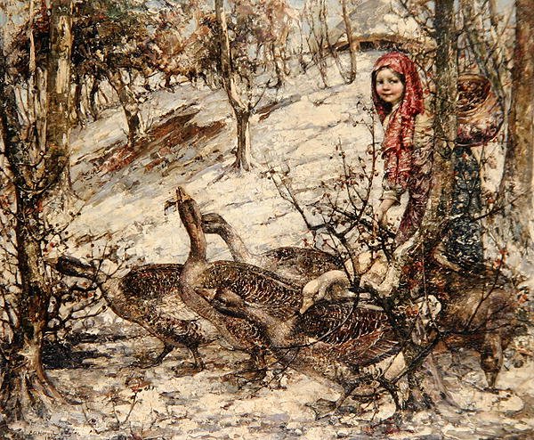 A libás lány alkotó: Edward Atkinson Hornel