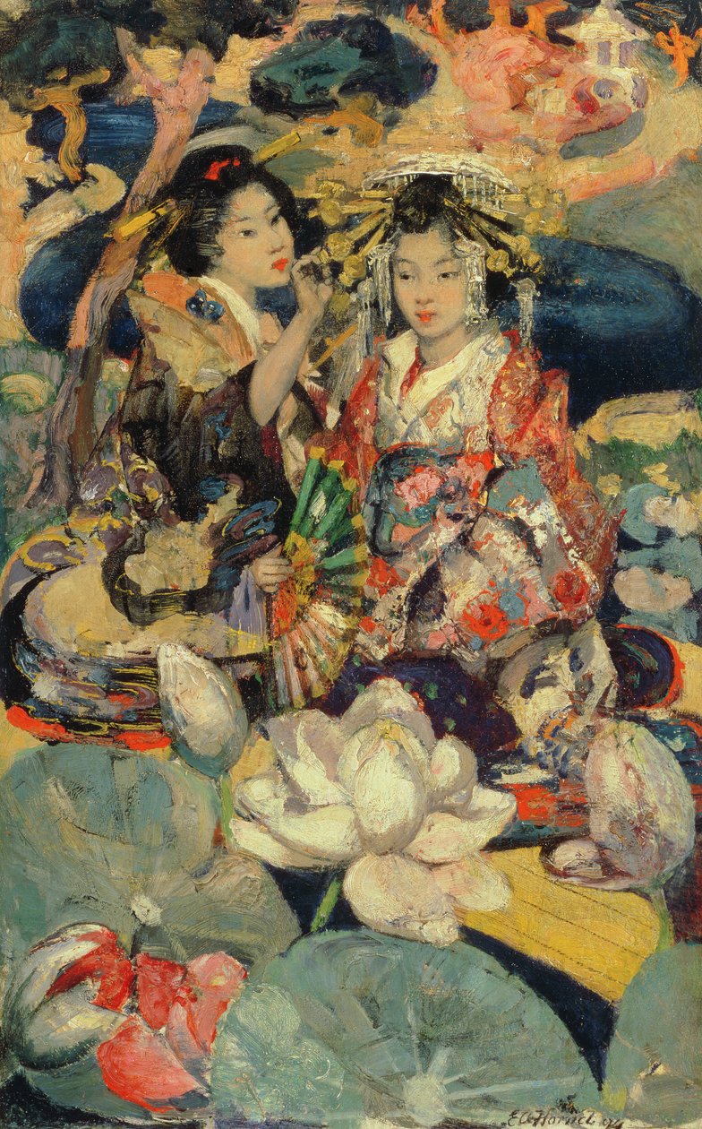 A lótuszvirág alkotó: Edward Atkinson Hornel