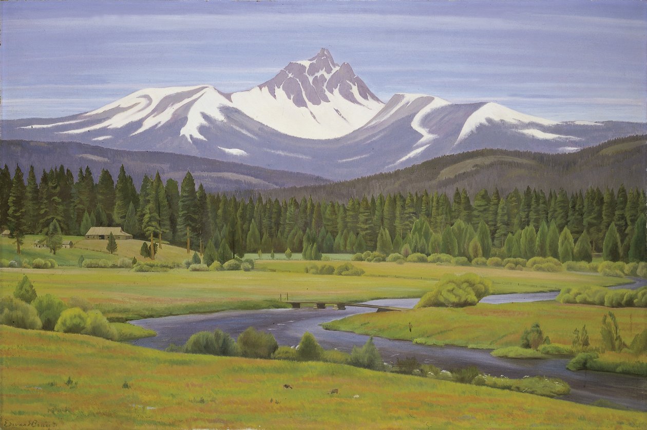 A Cascade-hegységben alkotó: Edward Bruce