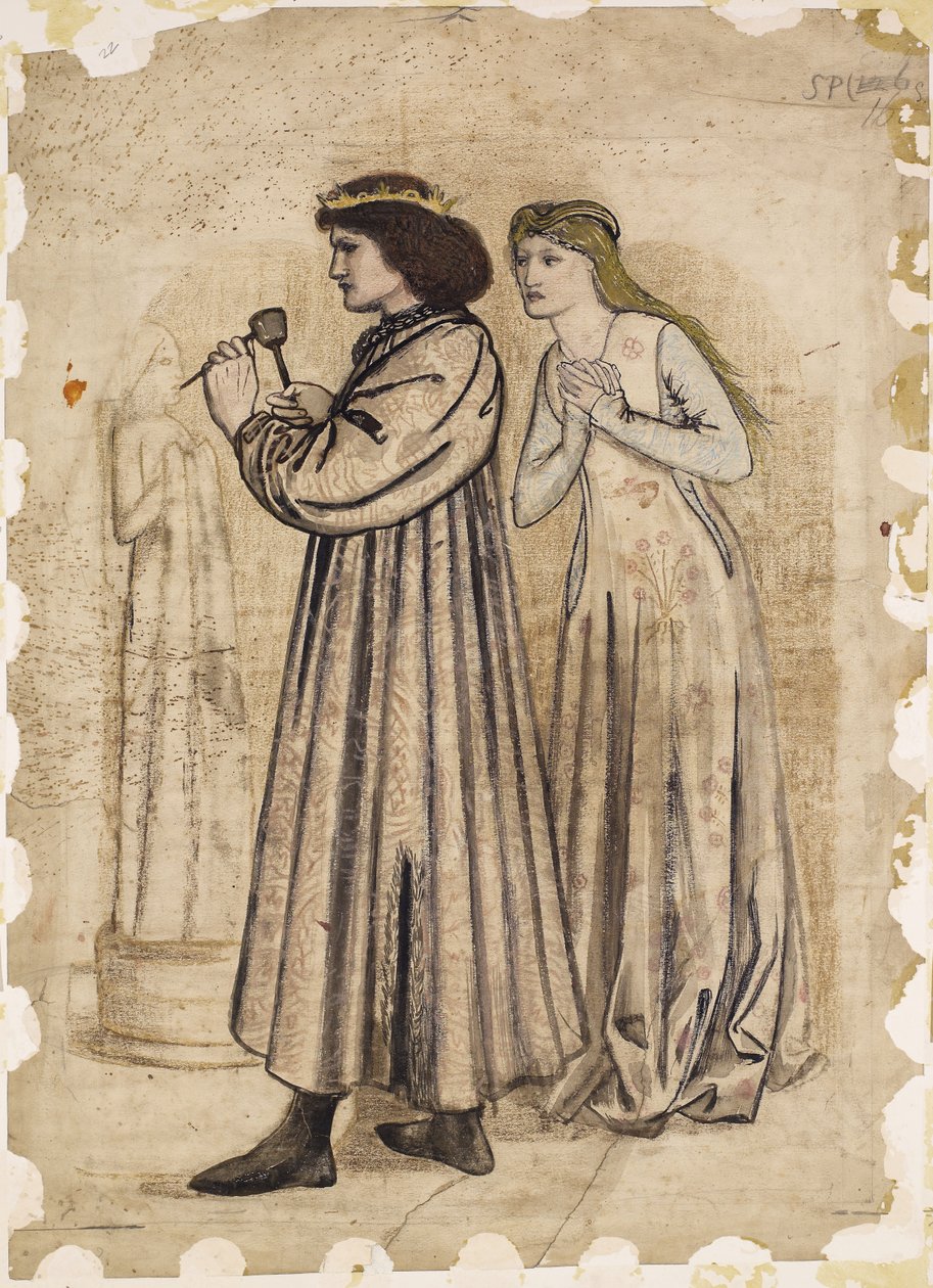 René király nászútja - Szobor alkotó: Edward Burne Jones