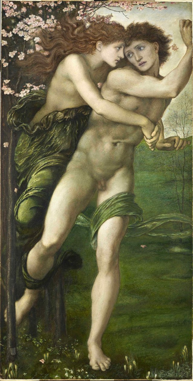 Phyllis és Demophoön, 1870. alkotó: Edward Burne Jones