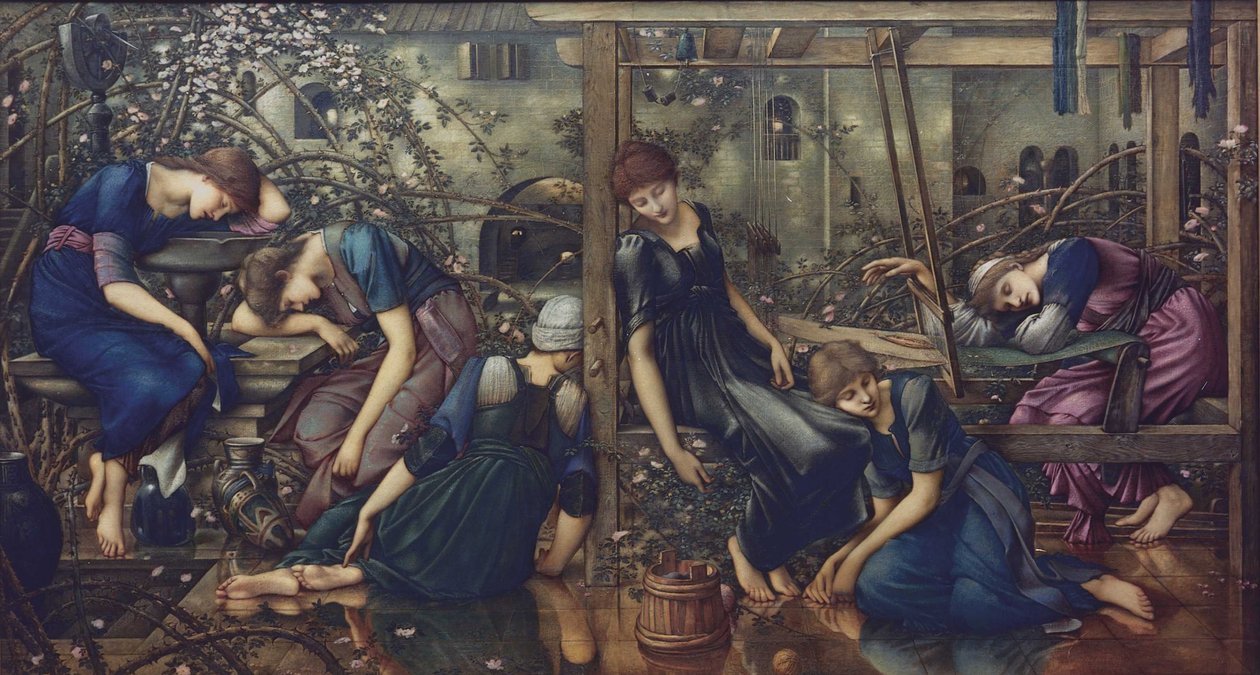 Kerti udvar, 1875-1880. alkotó: Edward Burne Jones