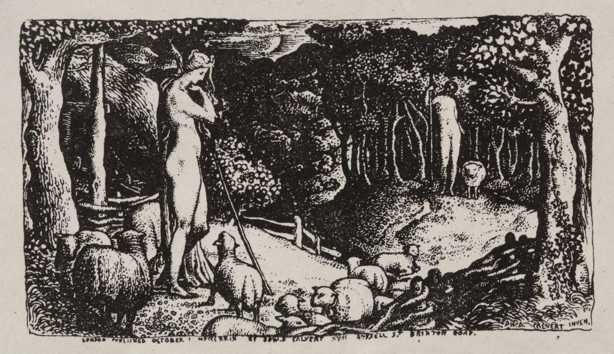 Ideális lelkipásztori élet, 1829. alkotó: Edward Calvert