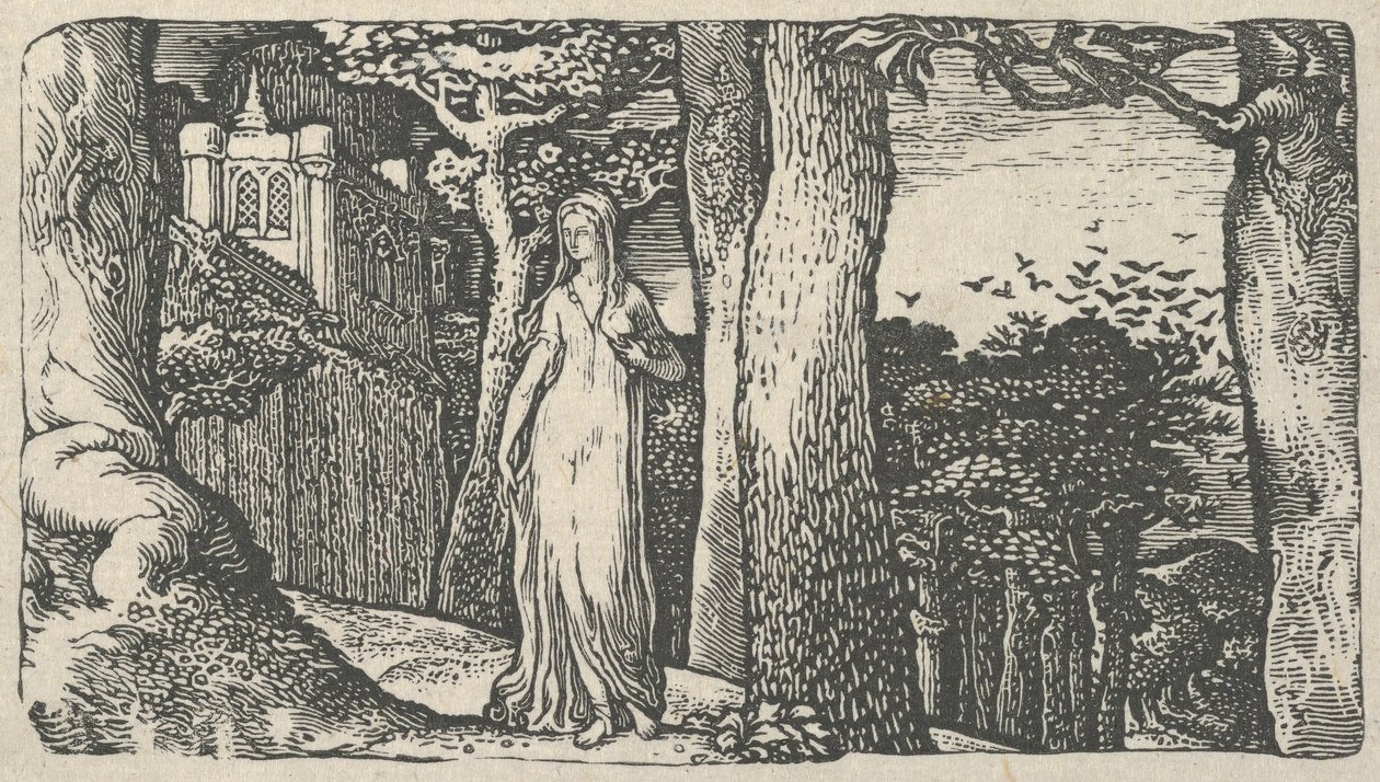 Lady with the Rooks, 1829. alkotó: Edward Calvert