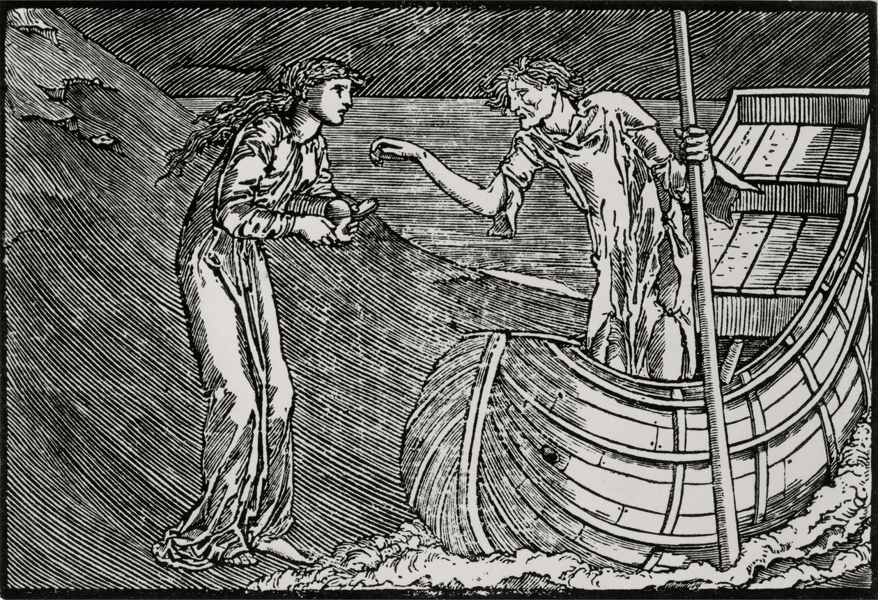Charon díja alkotó: Edward Coley (after) Burne Jones