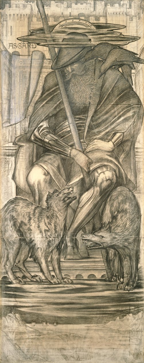 Odin alkotó: Edward Burne Jones
