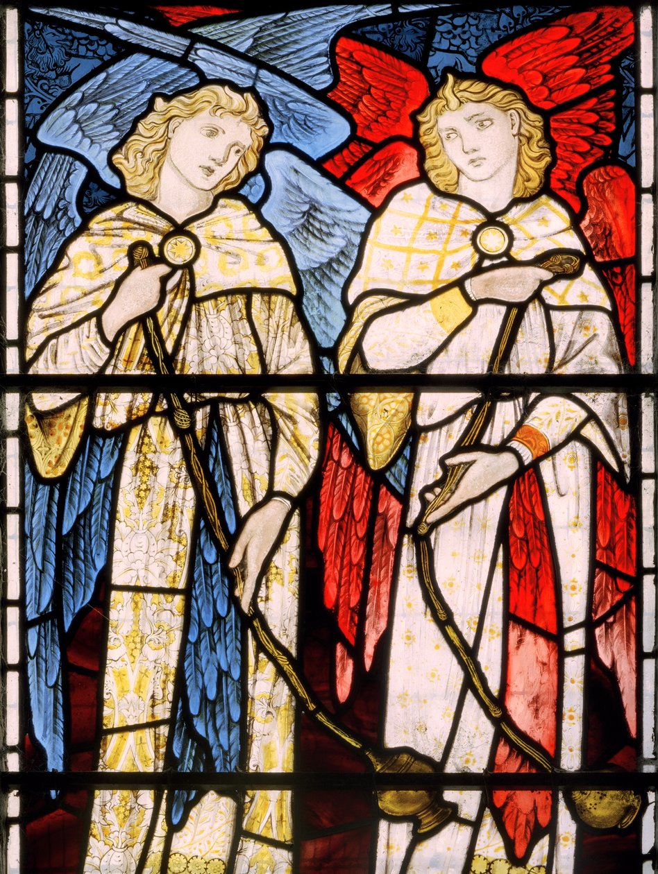 Censing Angels, 1869 (ólomüveg) alkotó: Edward Burne Jones