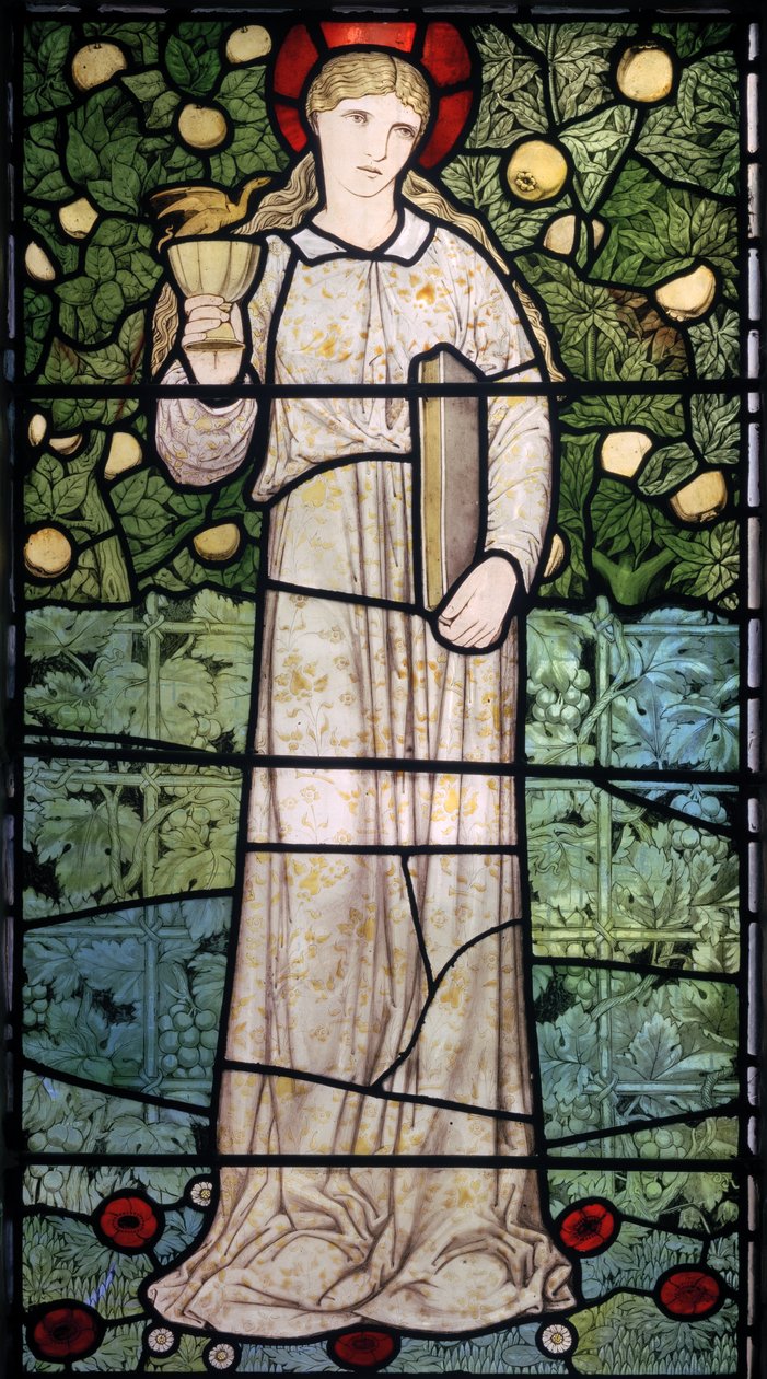 Faith, 1867 (ólomüveg) alkotó: Edward Burne Jones