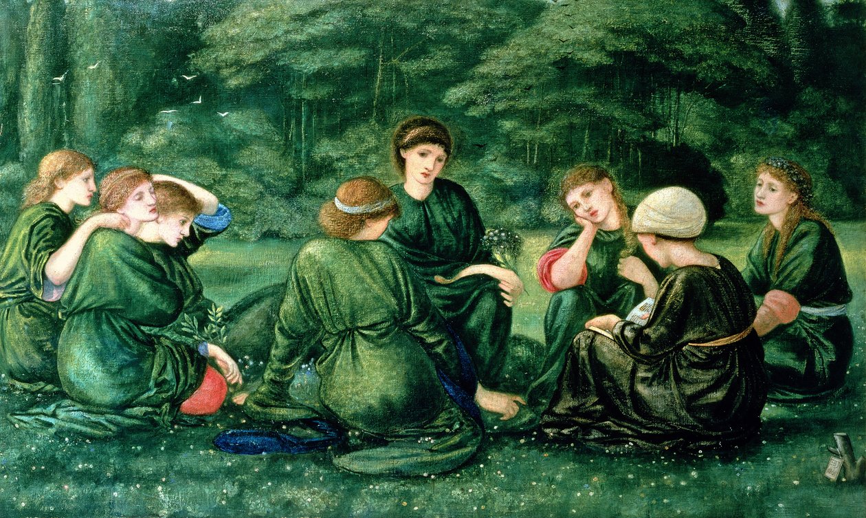Zöld nyár, 1868 alkotó: Edward Burne Jones