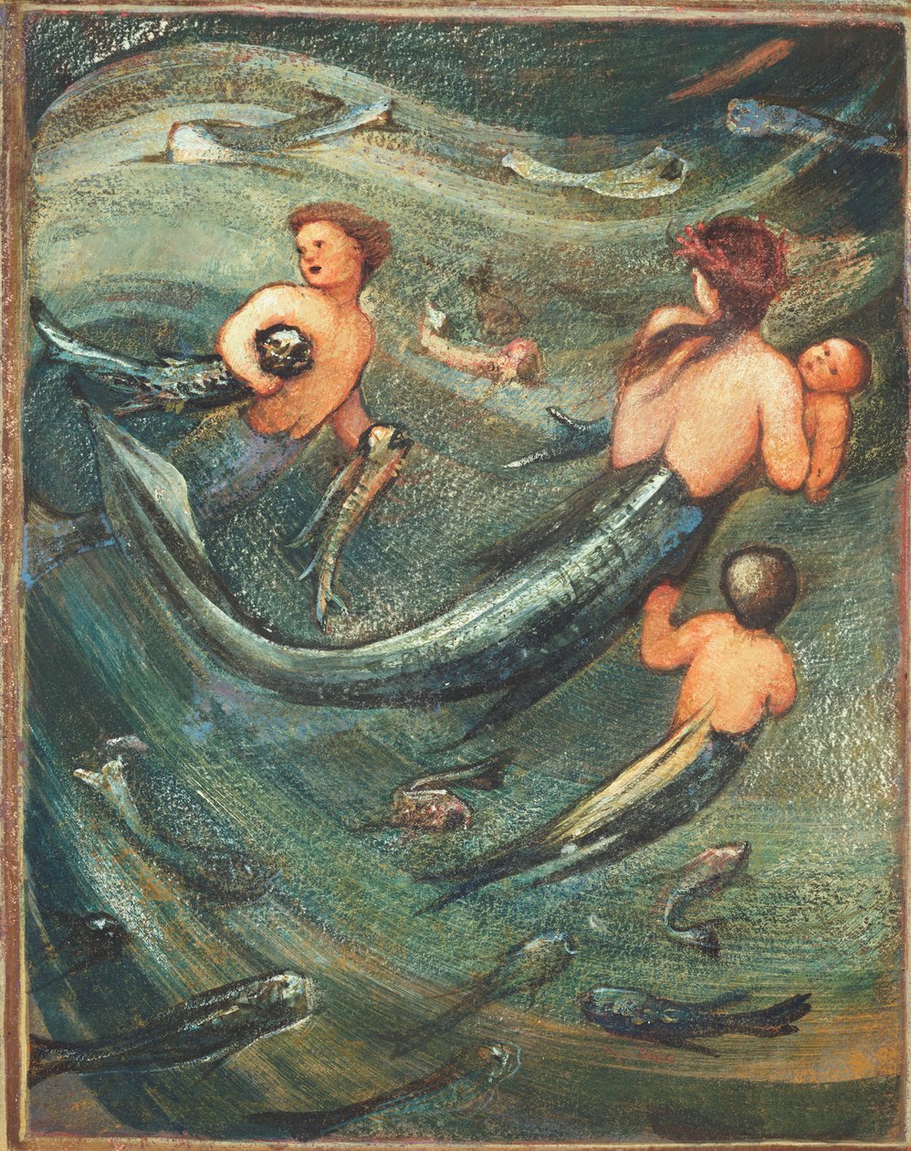 Sellők a mélyben, 1882 alkotó: Edward Burne Jones